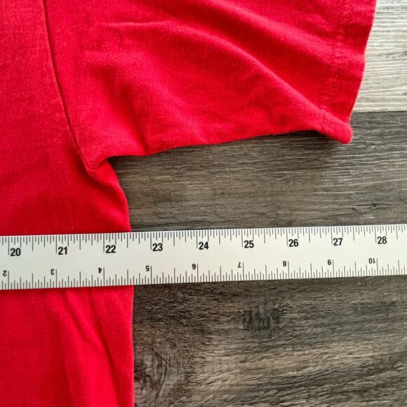 Vintage Russell Athletics Red USA Made Athletic Front Logo T-shirt‎ Spellout - Picture 3 of 7